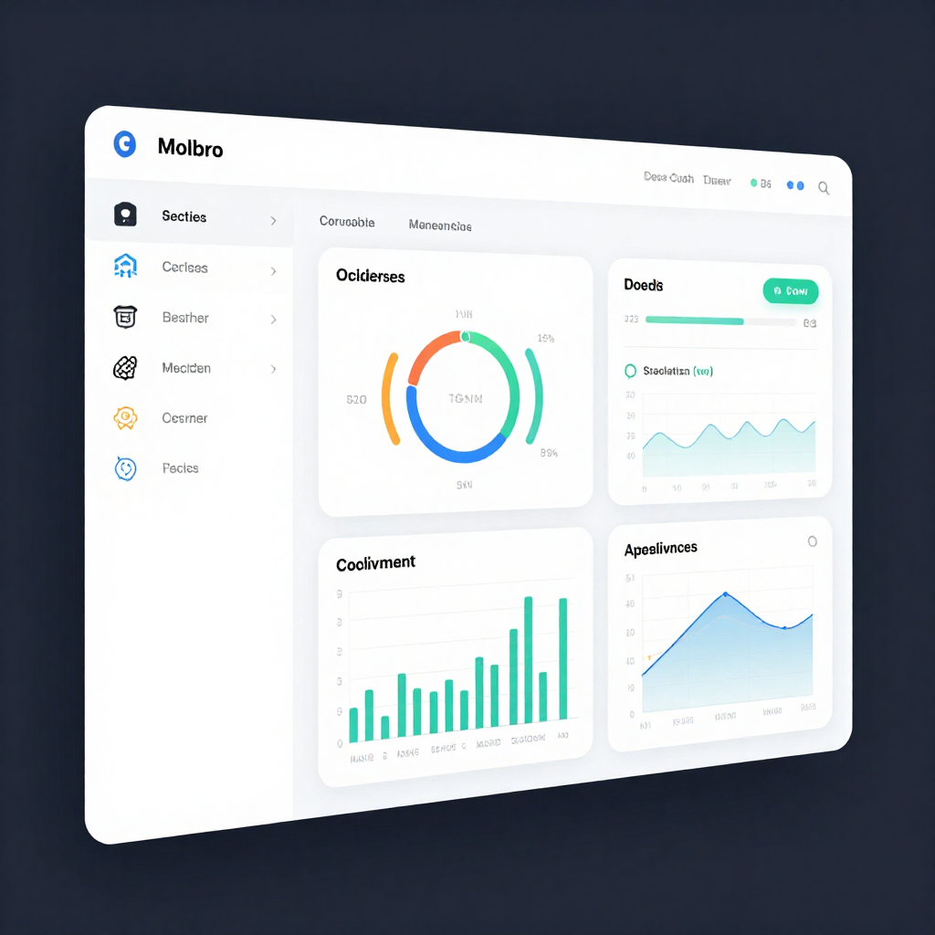 Modern API management dashboard interface